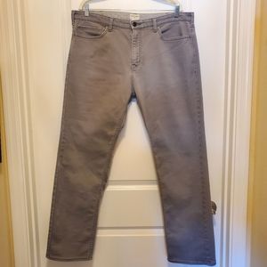 Dockers Straight Fit Jean Cut Khaki - Men's 38x32 - Grey